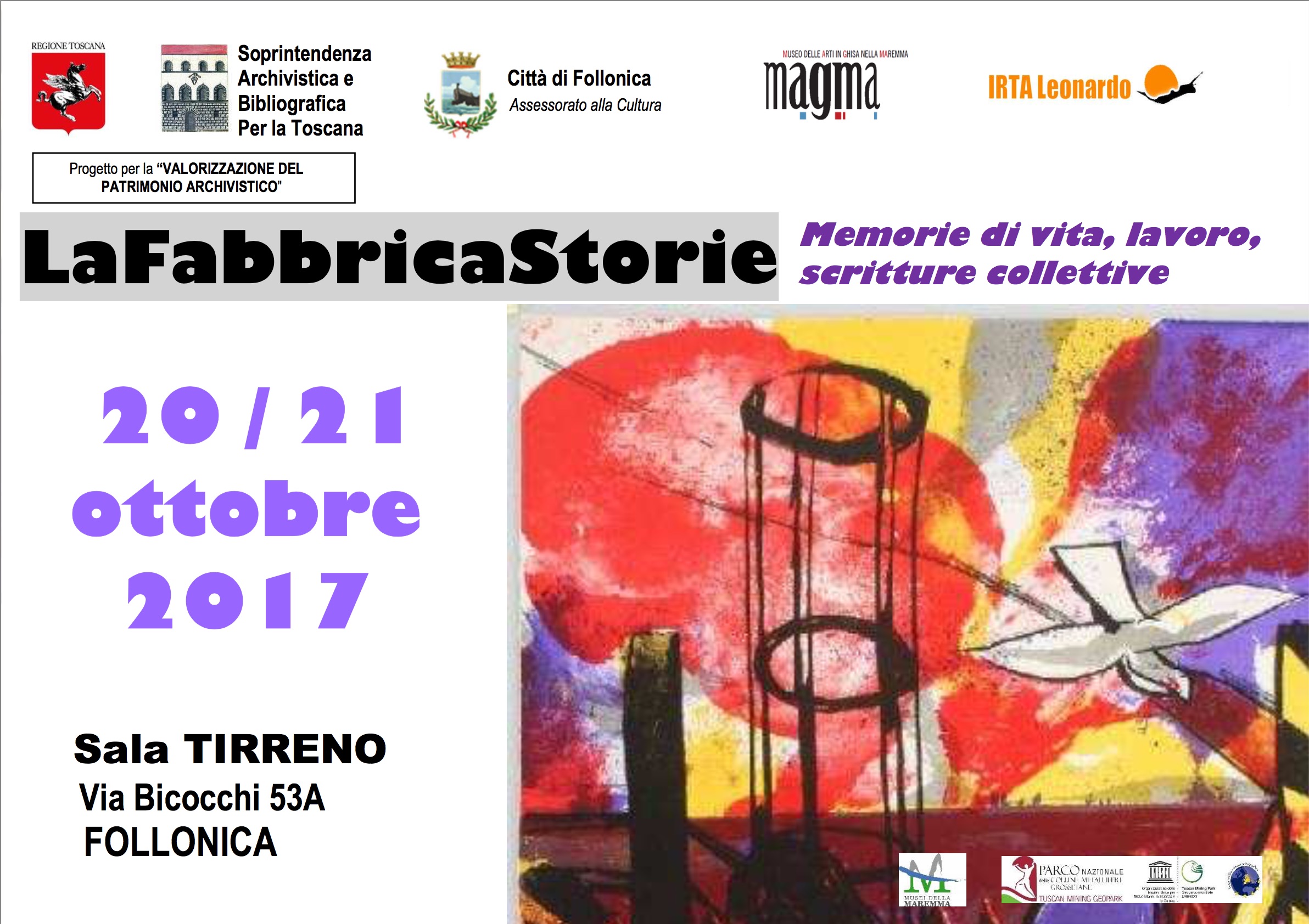 La FabbricaStorie. Memorie di vita, lavoro, scritture collettiva al MAGMA, 20 e 21 Ottobre 2017.