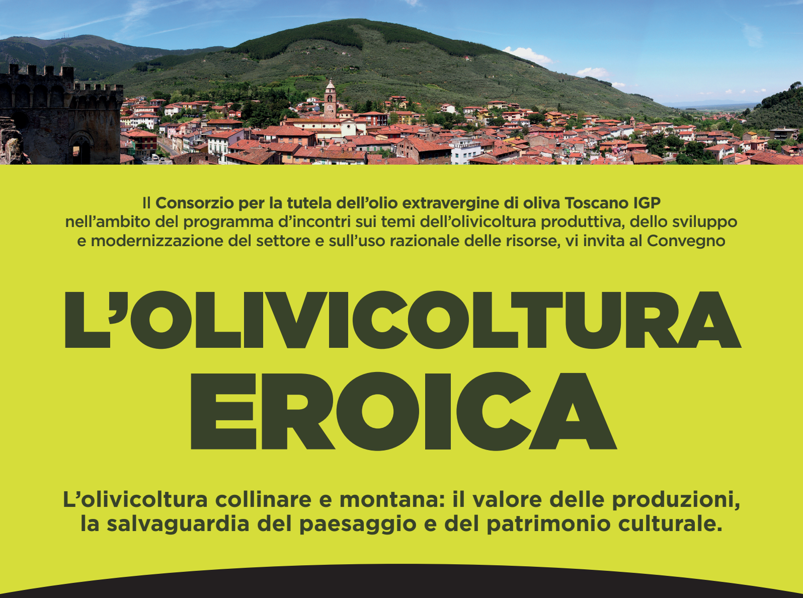 Convegno a Calci il 21 aprile: L'olivicoltura eroica