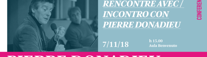 Incontro con Donadieu a Genova, 7 novembre. Call for posters