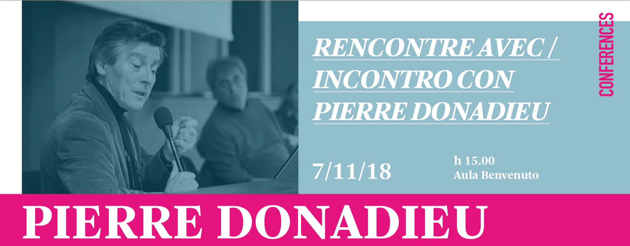 Incontro con Donadieu a Genova, 7 novembre. Call for posters